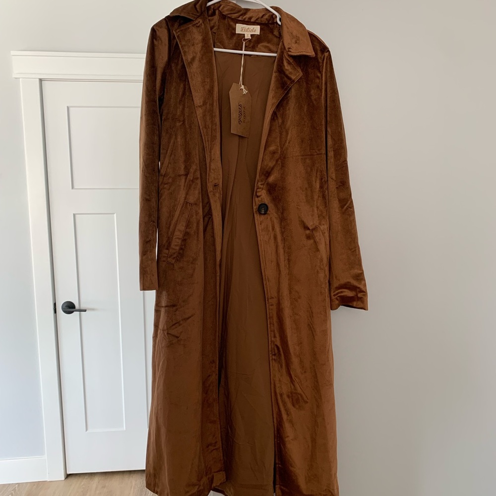 Velvet duster cardigan